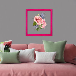 Wallity Cuadro Decorativo Enmarcado Multicolor 32 x 32 cm